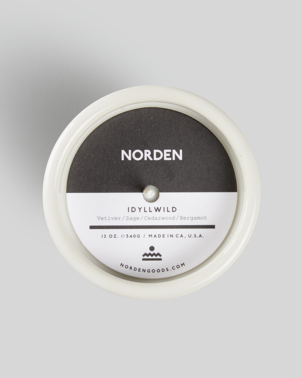 Idlywild 12 oz Candle - Color: White | White