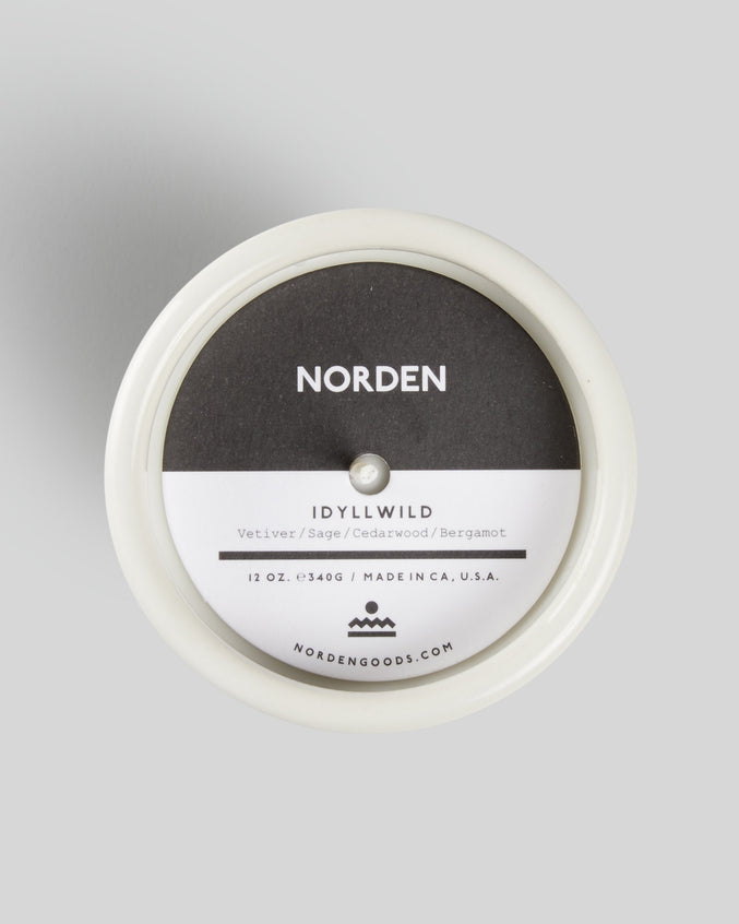 Idlywild 12 oz Candle - Color: White | White