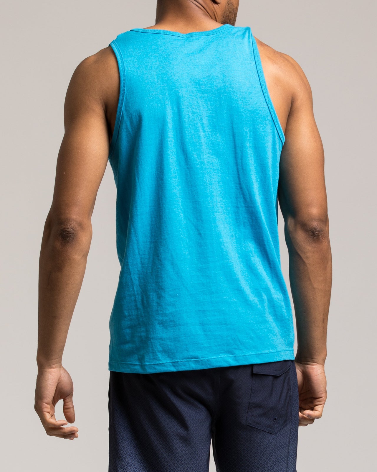 Taco Stroll Tank - Color: Turquoise Heather | Blue