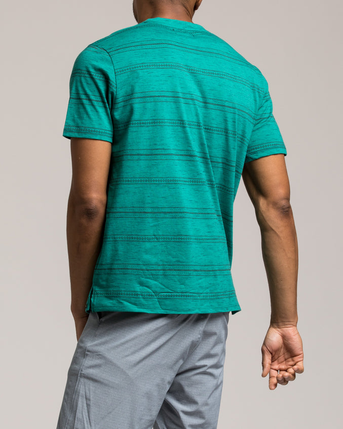 Stokes Tee - Color: Atlantis | Blue