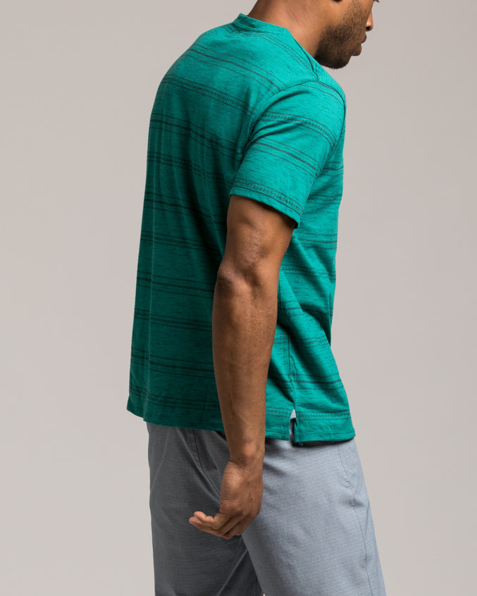 Stokes Tee - Color: Atlantis | Blue