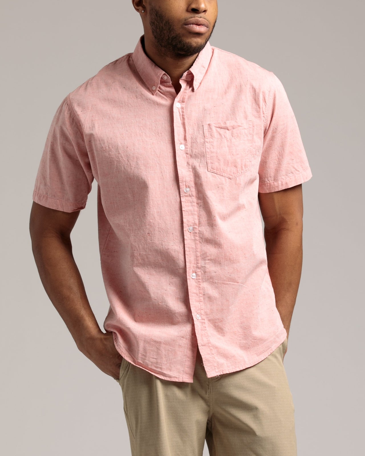 Orbic SS Shirt - Color: Heather Coral | Pink