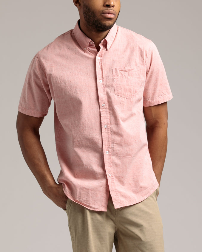 Orbic SS Shirt - Color: Heather Coral | Pink