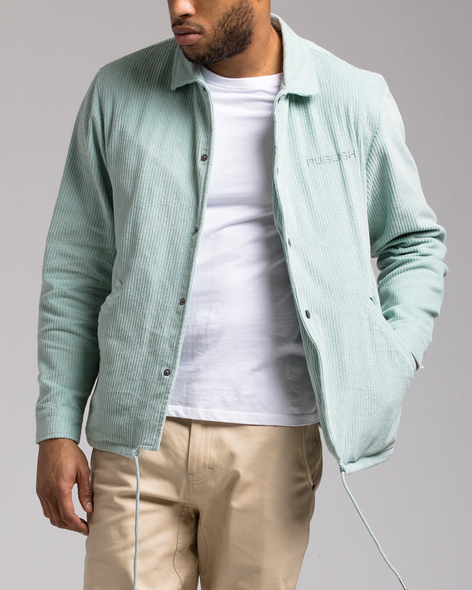Landan Cord Coaches Jacket - Color: Moss | Green