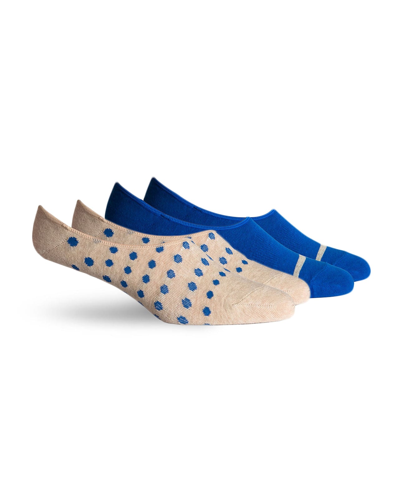 Fellows No Show 2 Pack - Color: Blue Oatmeal | Blue