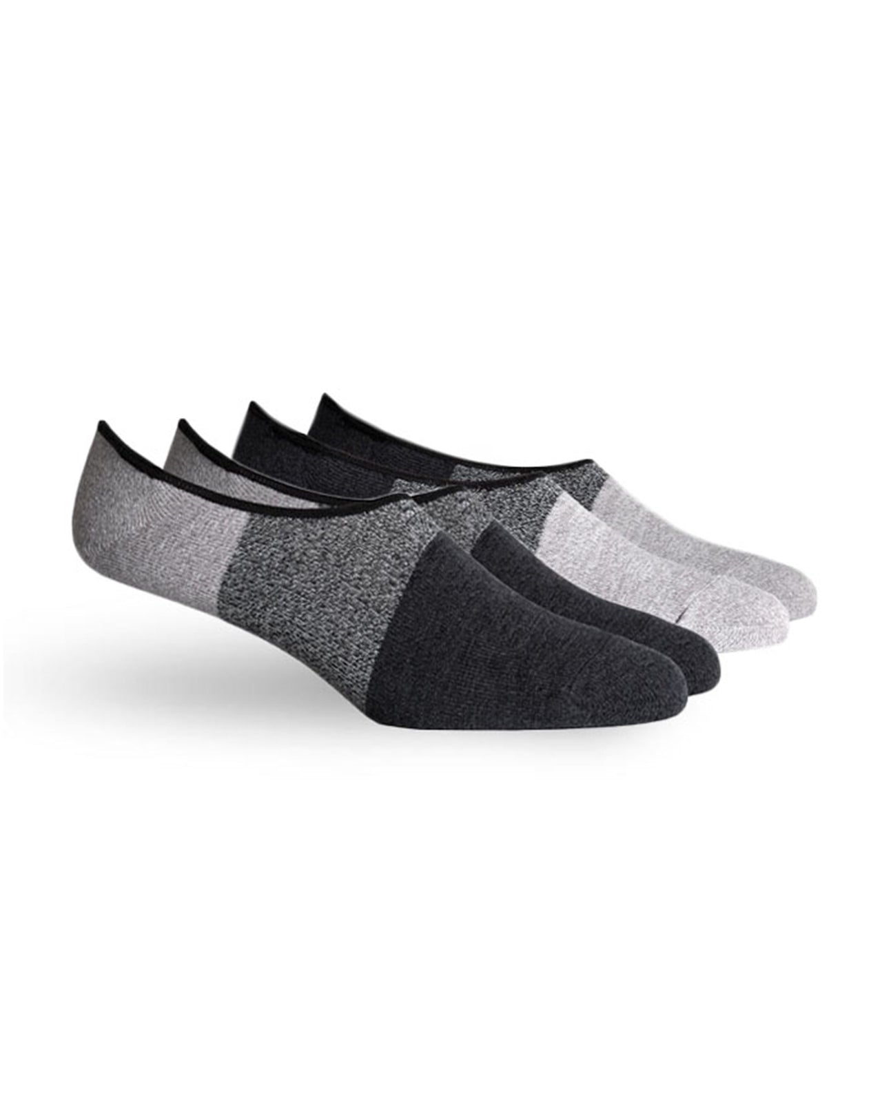 Rikers No Show 2 Pack - Color: White Black | Multi