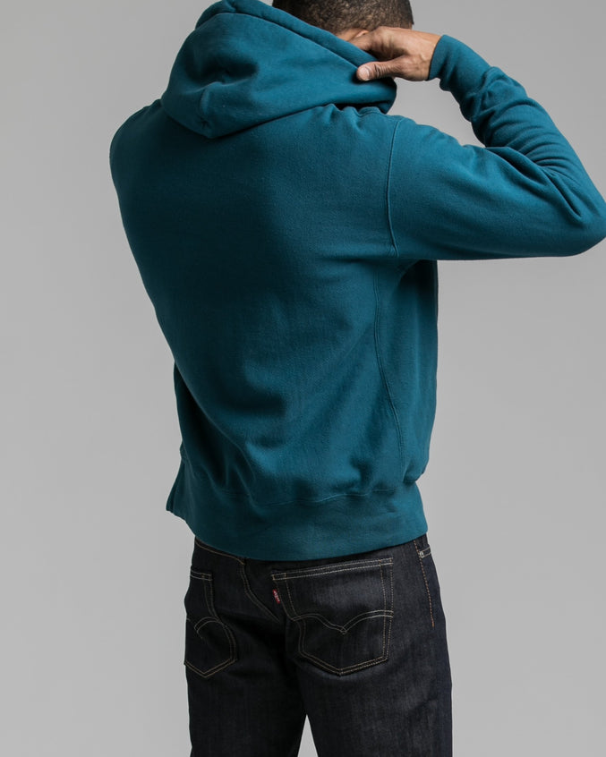 PD Reverse Weave® Pullover Hoodie - Color: Juniper Blue | Blue
