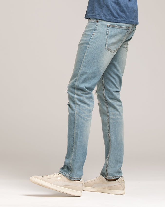 Slim Stretch Denim - Color: Medium Light Wash | Blue