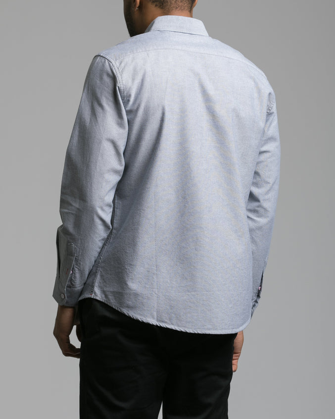Long Sleeve Button Down Shirt - Color: Grey | Gray