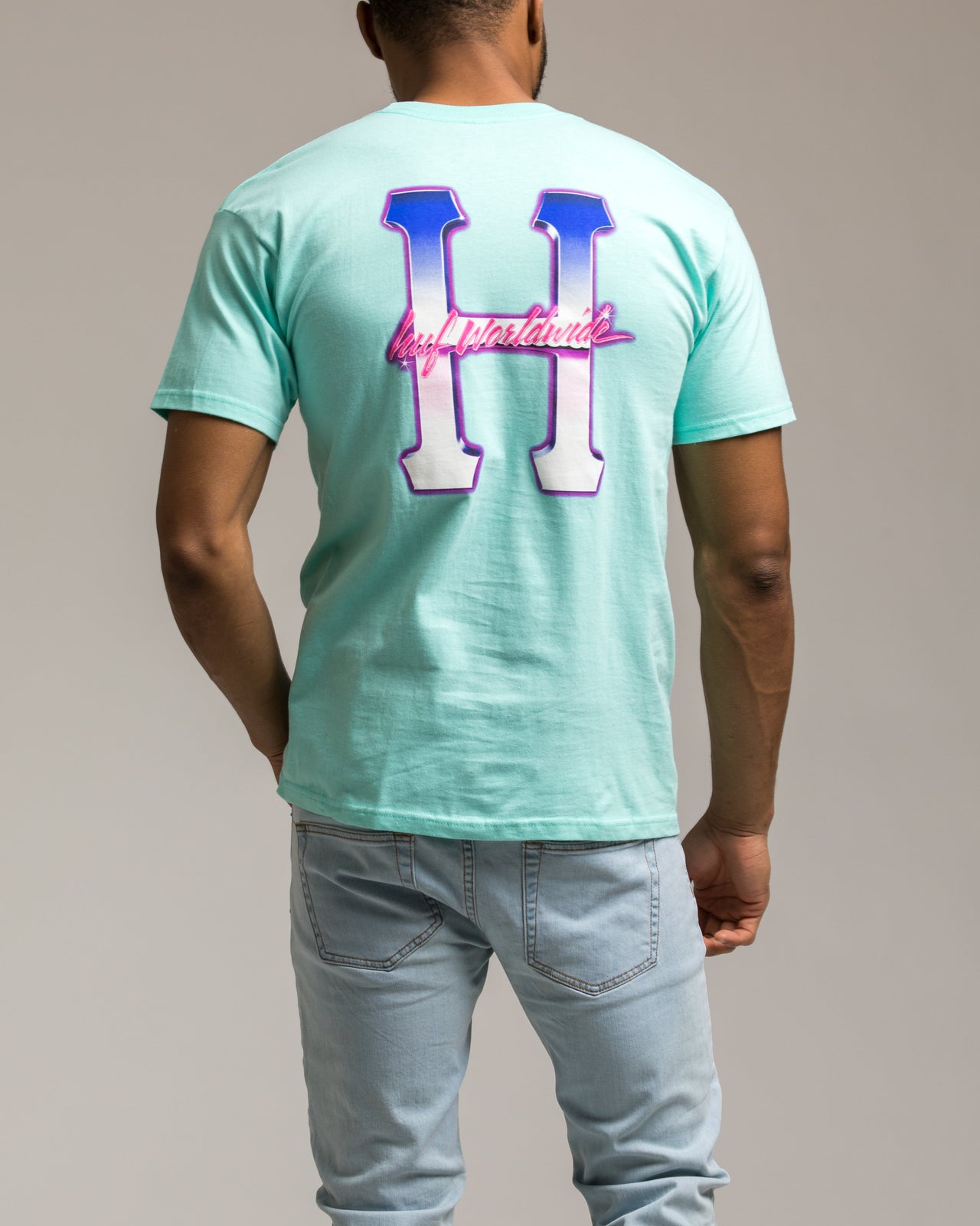 Classic H XXX Tee - Color: Celadon | Blue