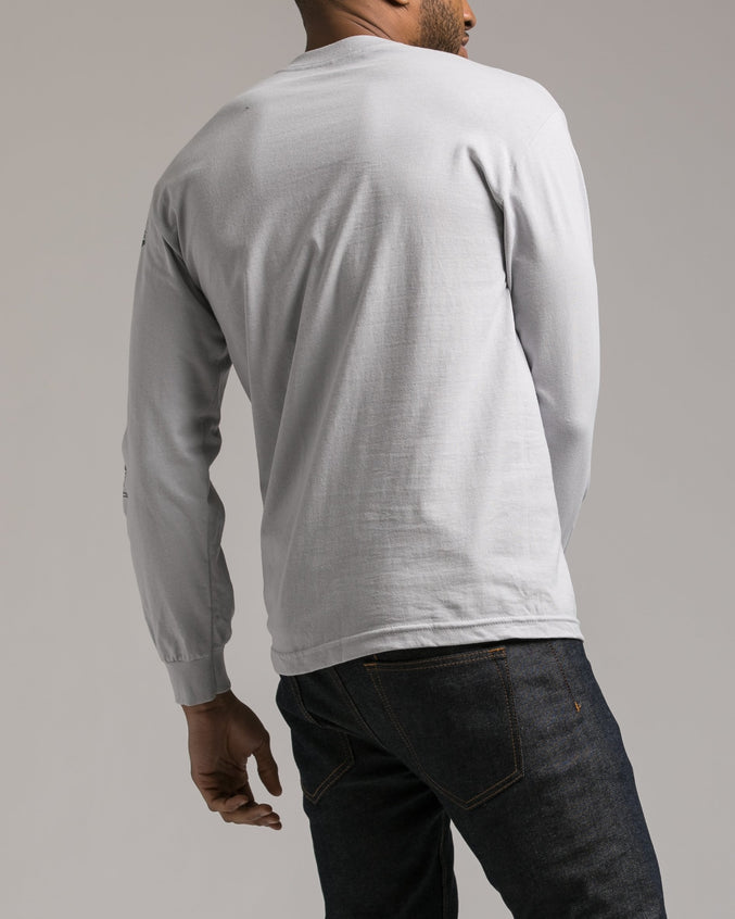 Flamingo Patch Tee - Color: Silver | Silver