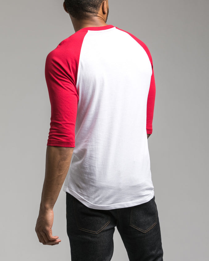 Contrast Henley Tee - Color: White | White