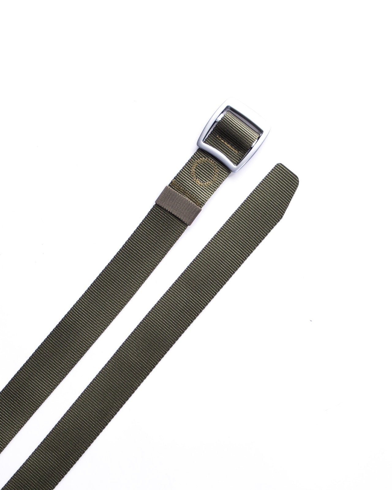 Trek Buckle Belt - Color: Olive/Silver | Green