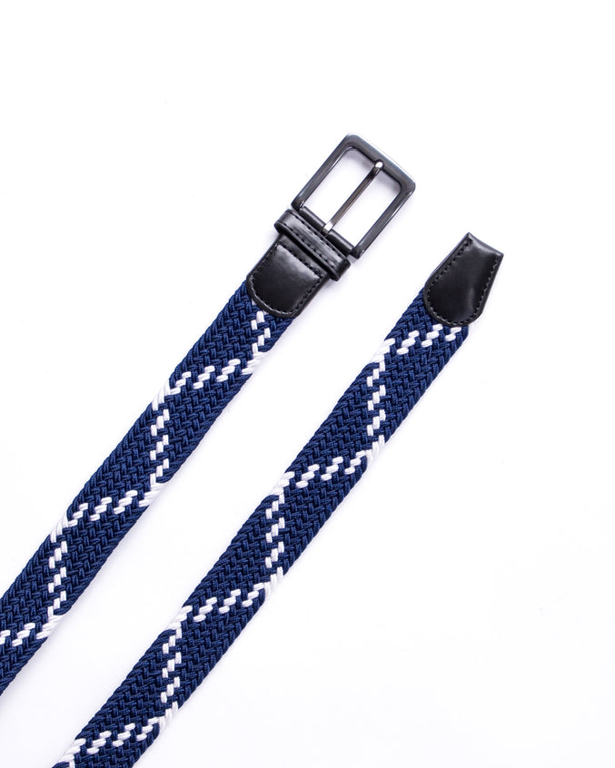 Stretch Belt - Color: Navy/White | Blue